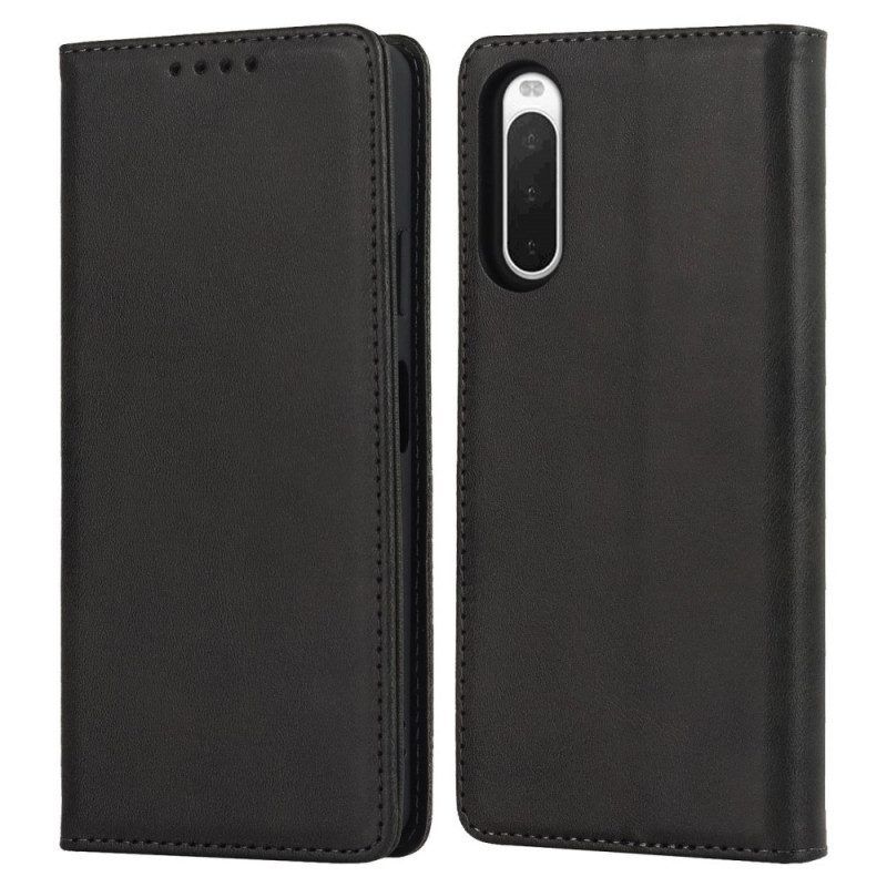 Bescherming Hoesje voor Sony Xperia 10 IV Folio-hoesje Klassiek Ontwerp