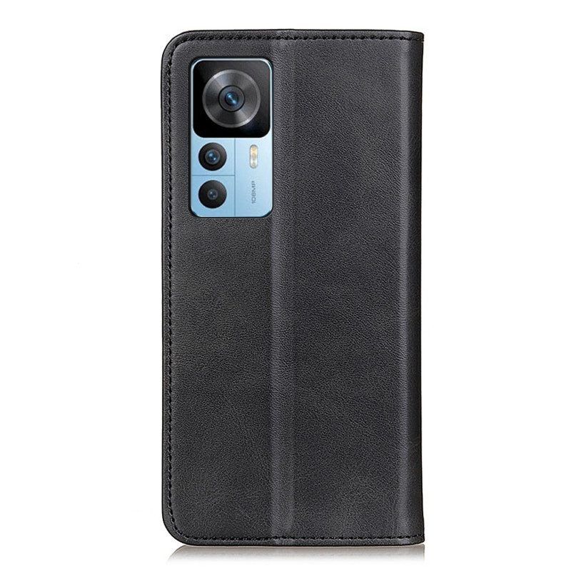 Bescherming Hoesje voor Xiaomi 12T / 12T Pro Folio-hoesje Gespleten Leer