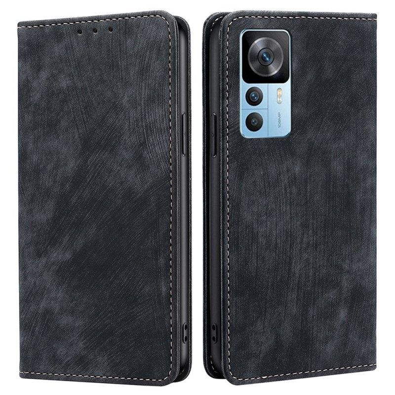 Bescherming Hoesje voor Xiaomi 12T / 12T Pro Folio-hoesje Vintage Lederen Stijl