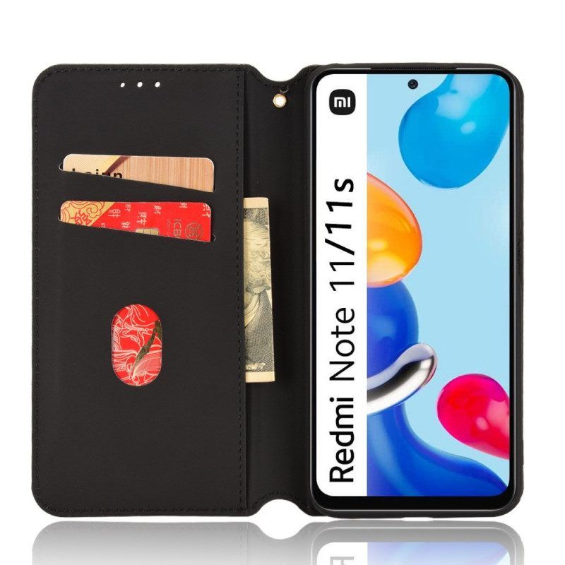 Bescherming Hoesje voor Xiaomi Redmi Note 11 / 11S Folio-hoesje 3d Diamant Leereffect