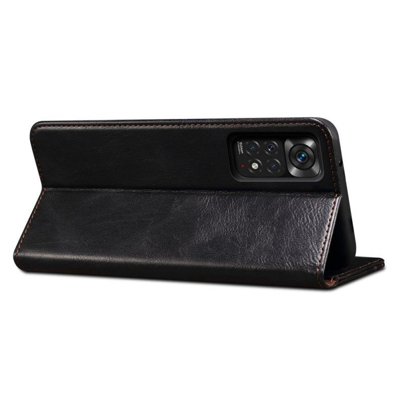 Bescherming Hoesje voor Xiaomi Redmi Note 11 Pro / 11 Pro 5G Folio-hoesje Gewaxt Kunstleer