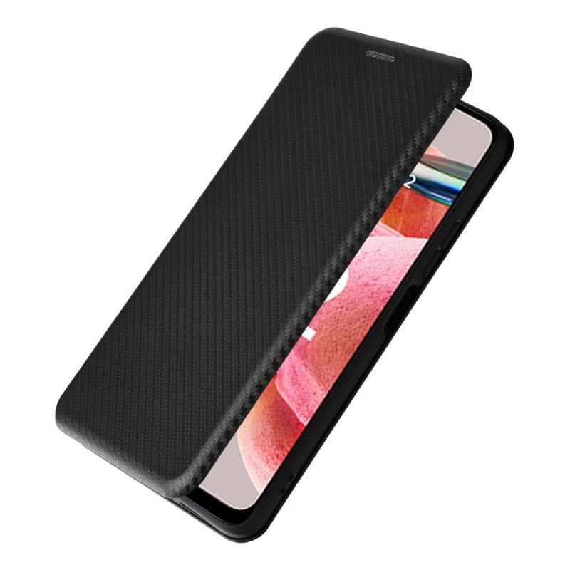 Bescherming Hoesje voor Xiaomi Redmi Note 12 4G Folio-hoesje Koolstofvezel