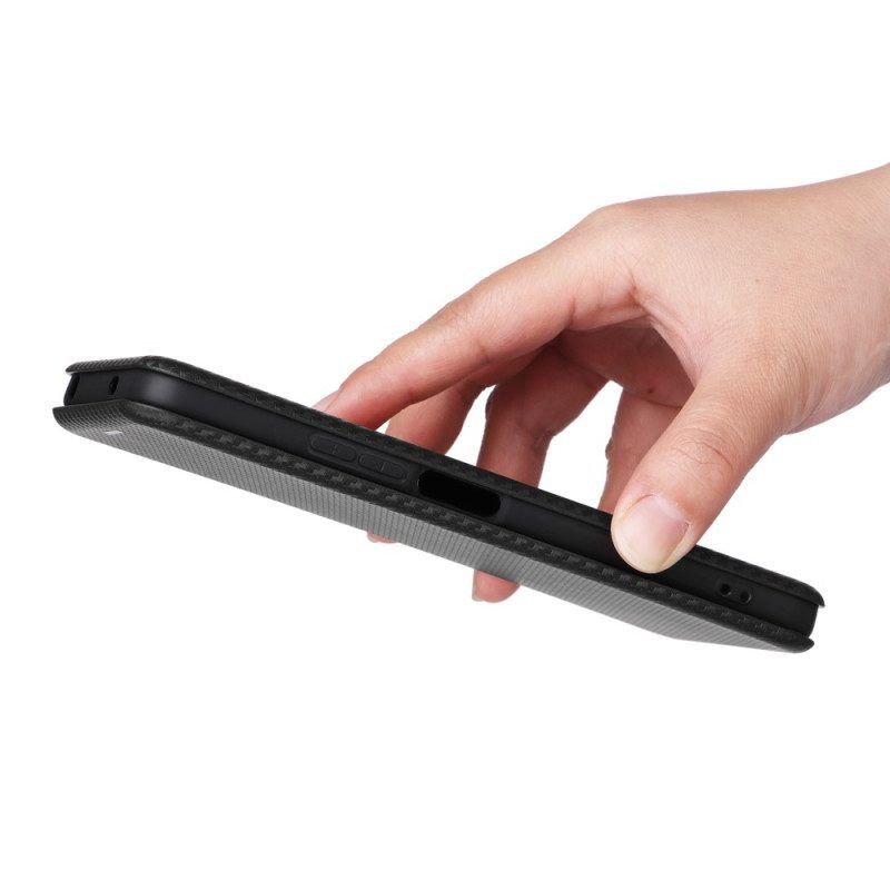 Bescherming Hoesje voor Xiaomi Redmi Note 12 4G Folio-hoesje Koolstofvezel