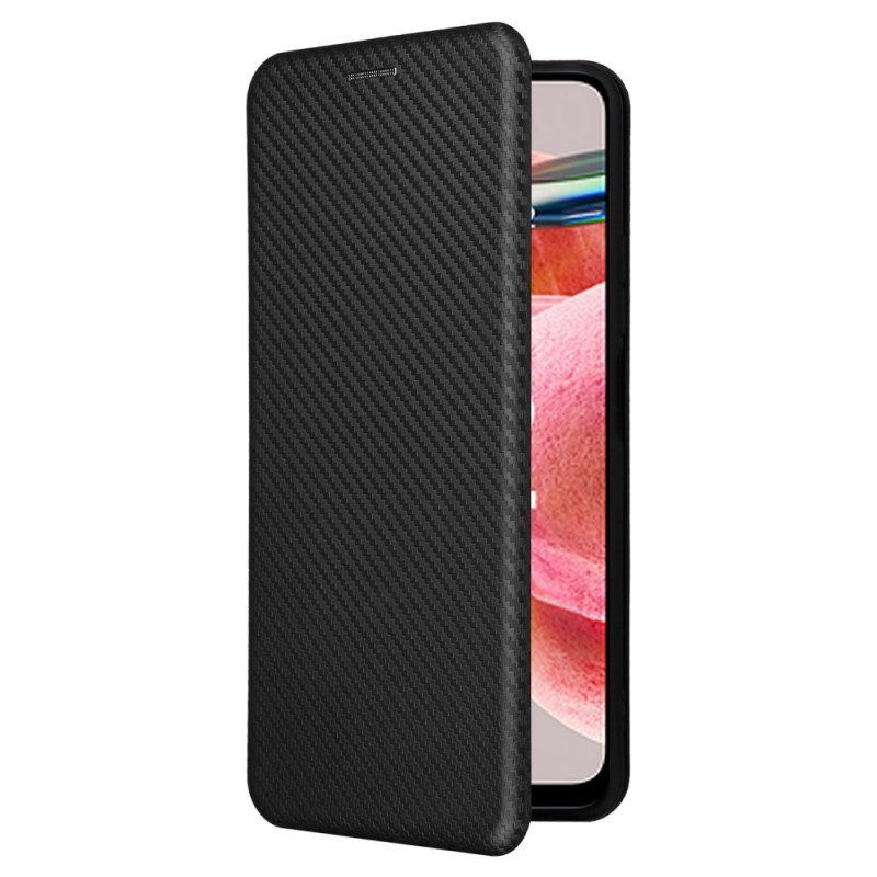 Bescherming Hoesje voor Xiaomi Redmi Note 12 4G Folio-hoesje Koolstofvezel