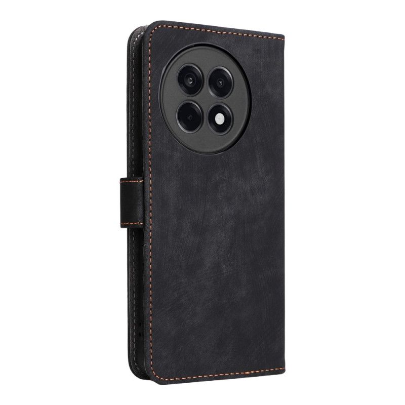 Bescherming Hoesje Oneplus 13r Rfid-blokkerend Leer-effect Met Bandje