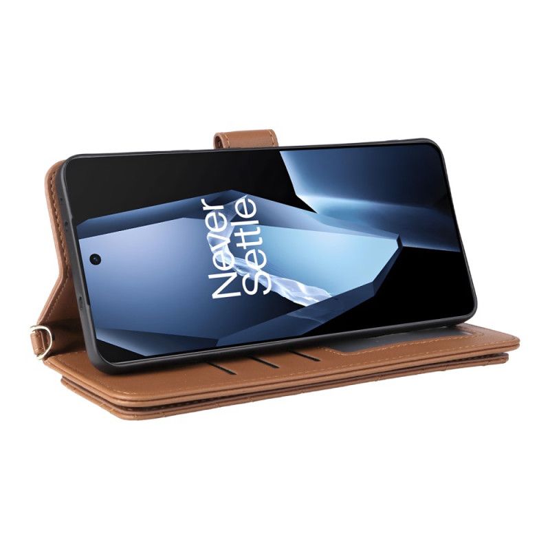 Bescherming Hoesje Oneplus 13r Stijlvol Met Bandje En Schouderband