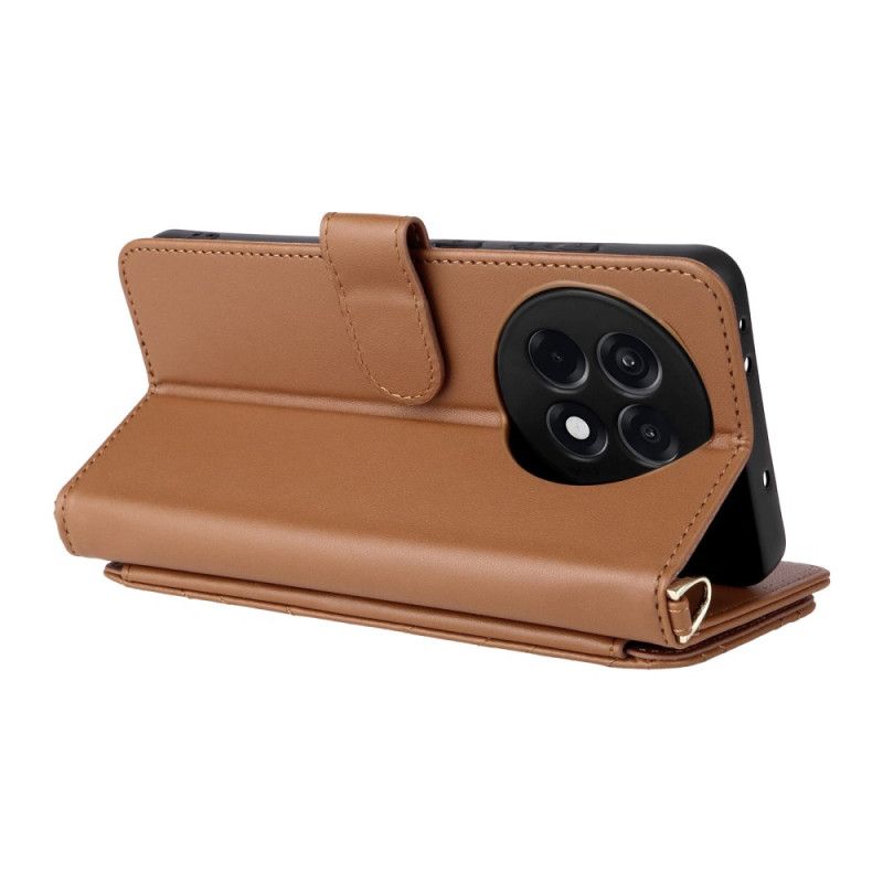 Bescherming Hoesje Oneplus 13r Stijlvol Met Bandje En Schouderband