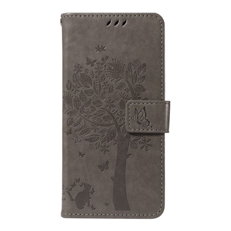 Flip Case Leren Oneplus 13r Boom En Kat