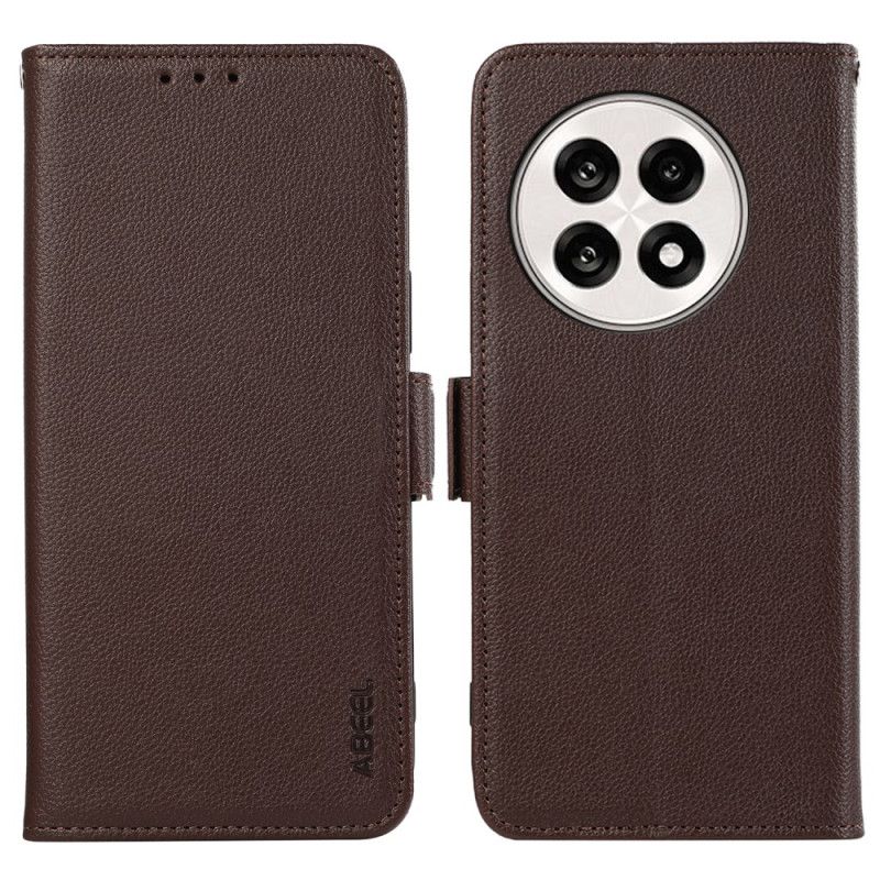 Flip Case Leren Oneplus 13r Gebakken Effect Abeel