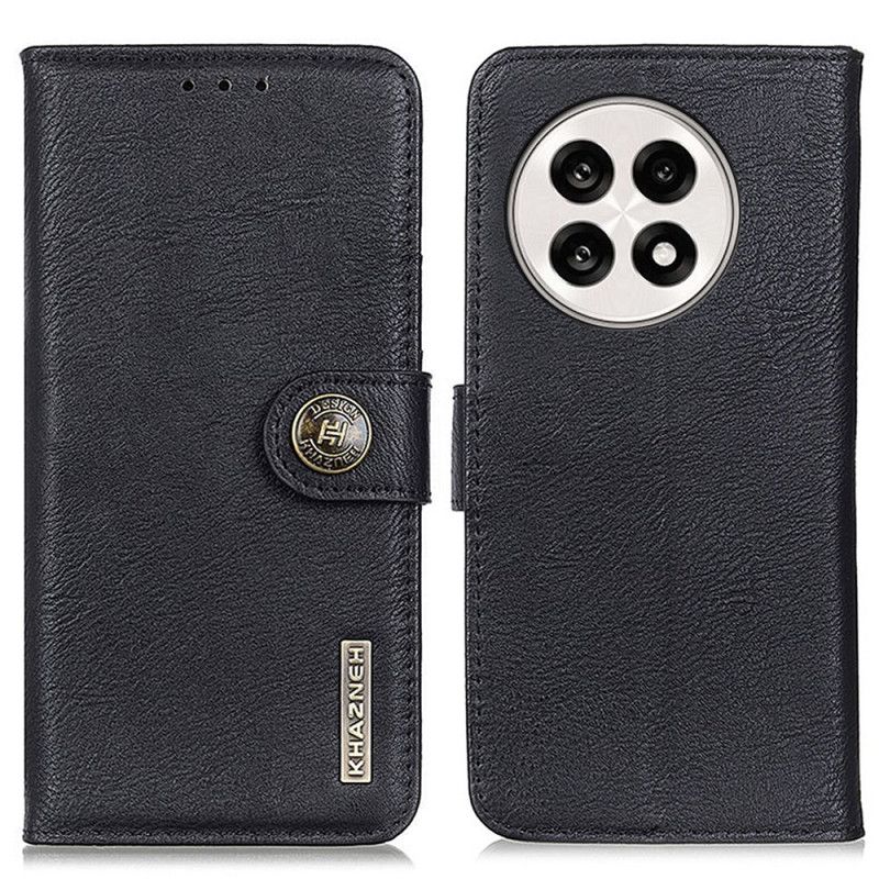 Folio-hoesje Oneplus 13r Telefoonhoesje Khazneh Leer-effect