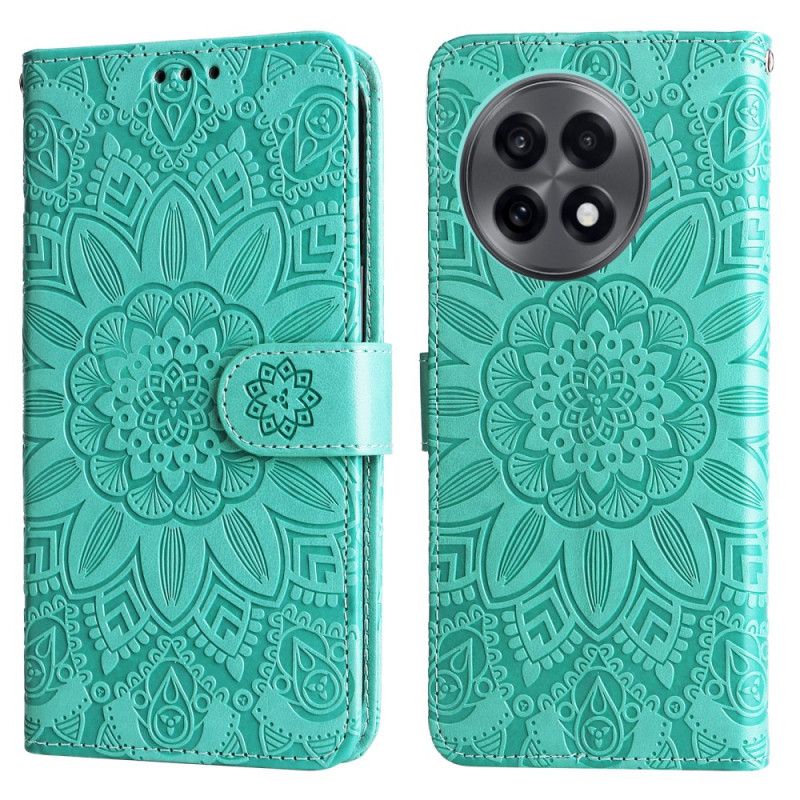 Folio-hoesje Oneplus 13r Telefoonhoesje Zonnebloem