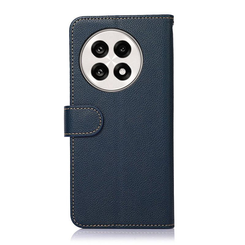 Leren Hoesje Oneplus 13r Khazneh Tweekleurige Rfid-bescherming