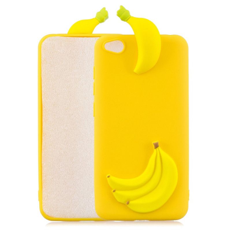 Hoesje Xiaomi Redmi Go 3D Banaan