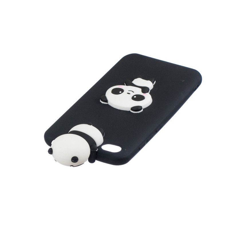 Hoesje Xiaomi Redmi Go Zwart Mijn 3D Panda