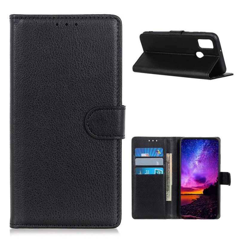 Bescherming Hoesje OnePlus Nord N10 Rood Zwart Traditioneel Lychee