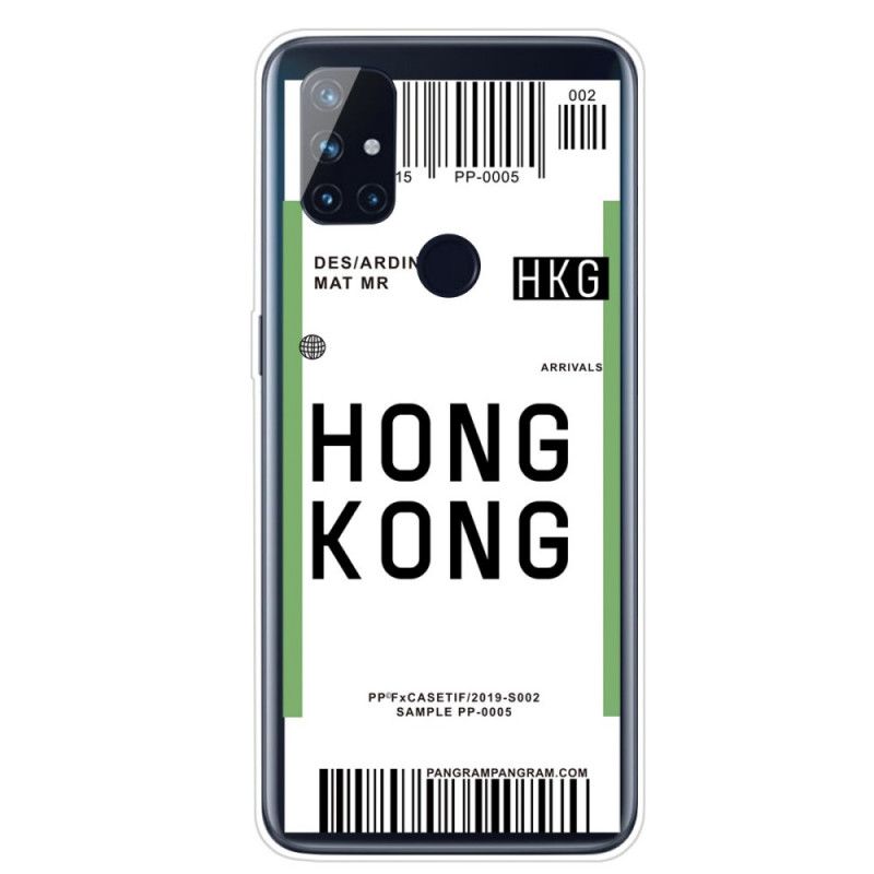 Case Hoesje OnePlus Nord N10 Telefoonhoesje Instapkaart Naar Hong Kong