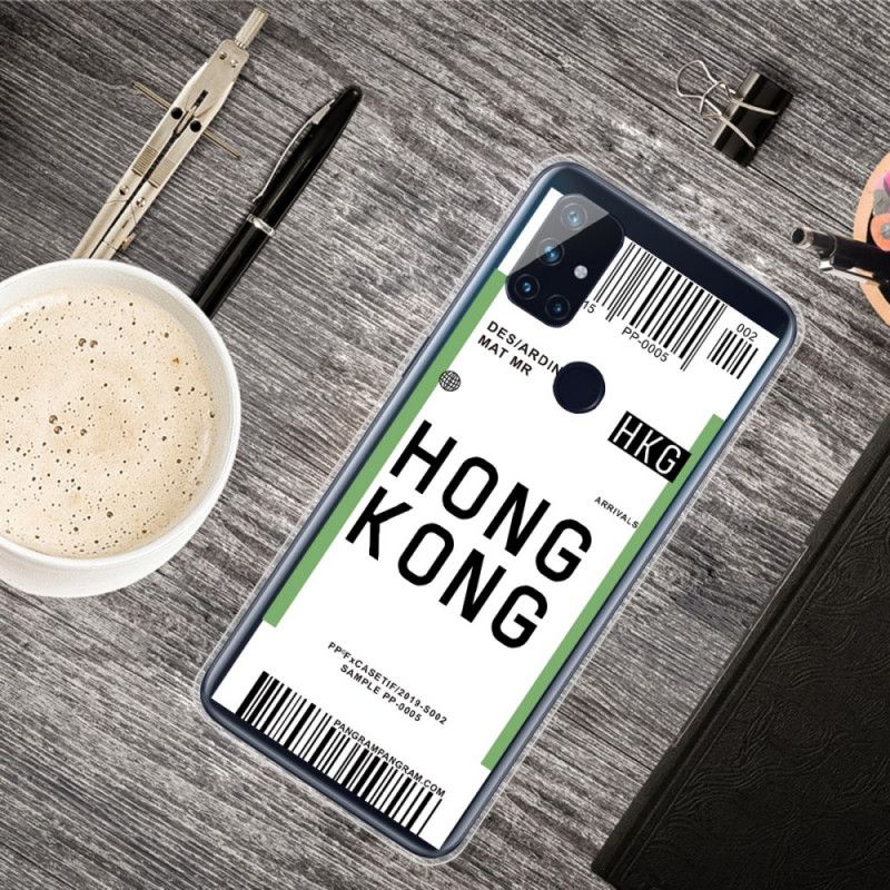 Case Hoesje OnePlus Nord N10 Telefoonhoesje Instapkaart Naar Hong Kong