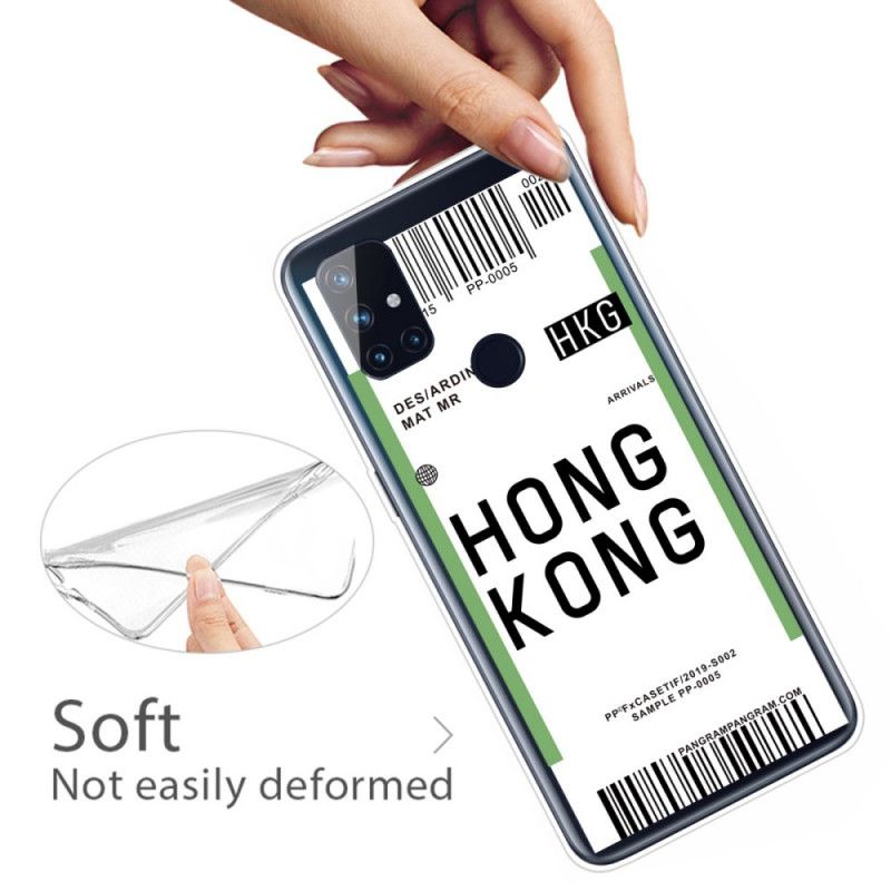 Case Hoesje OnePlus Nord N10 Telefoonhoesje Instapkaart Naar Hong Kong