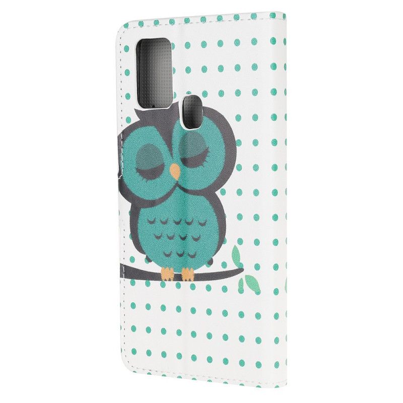 Cover Folio-hoesje OnePlus Nord N10 Telefoonhoesje Slapende Uil