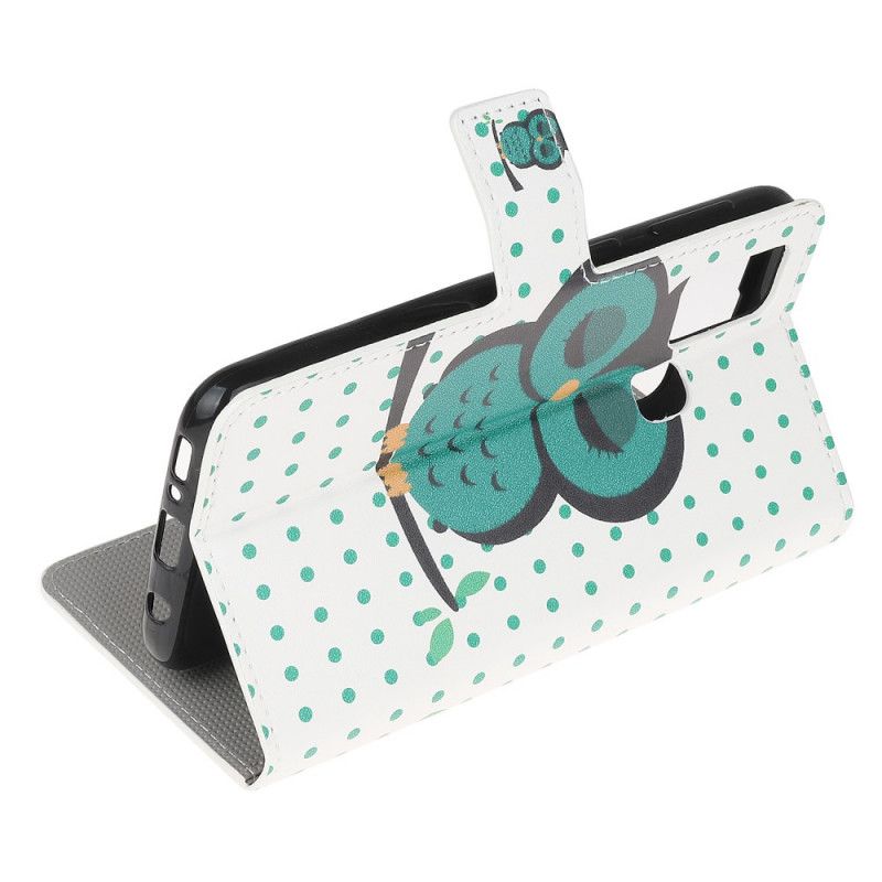 Cover Folio-hoesje OnePlus Nord N10 Telefoonhoesje Slapende Uil