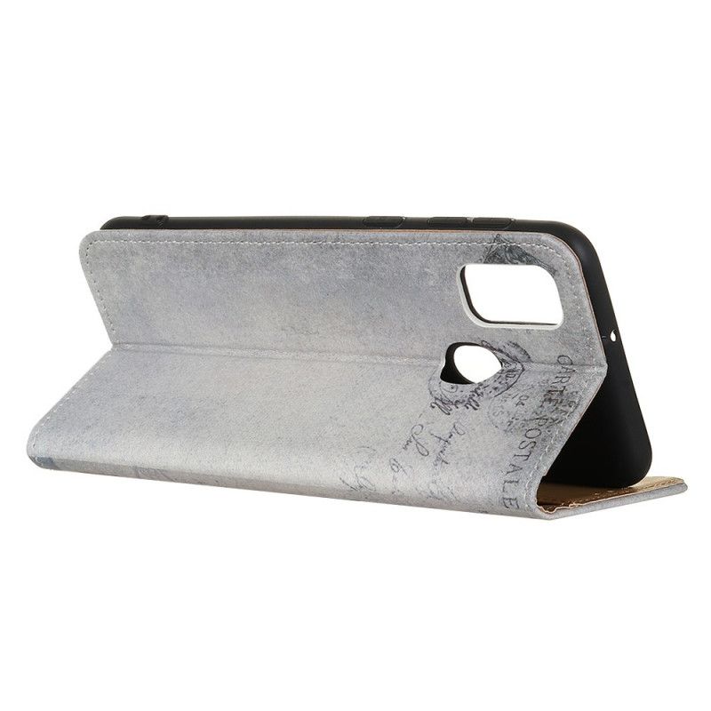 Flip Case Leren OnePlus Nord N10 Reizende Kat