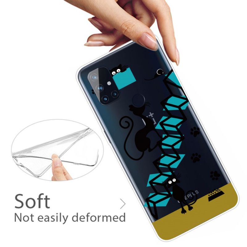 Hoesje OnePlus Nord N10 Grappige Katten