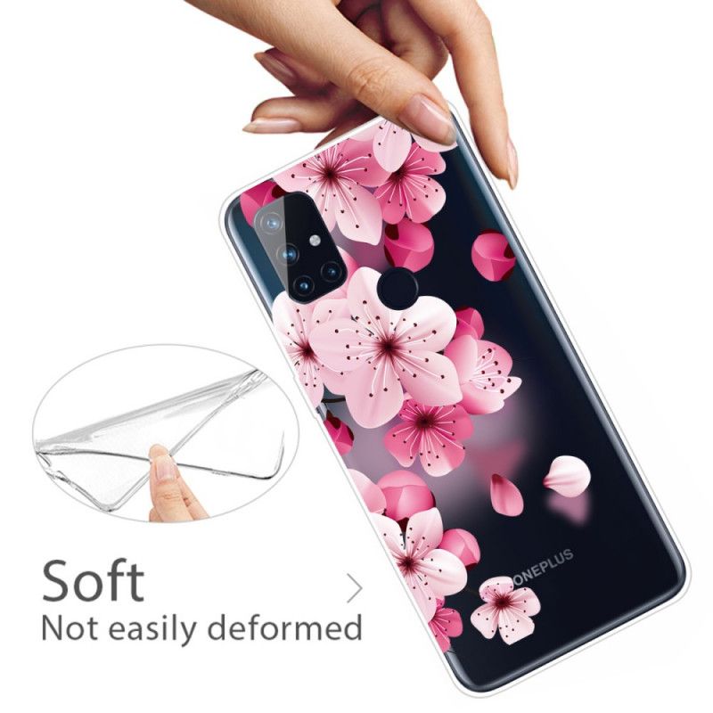 Hoesje OnePlus Nord N10 Kleine Roze Bloemen