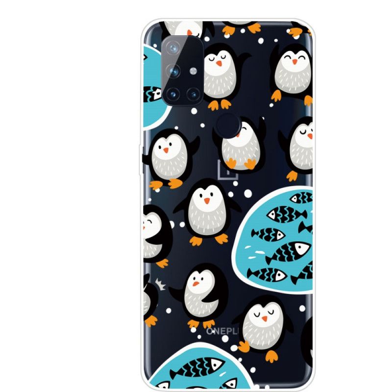 Hoesje OnePlus Nord N10 Pinguïns En Vissen
