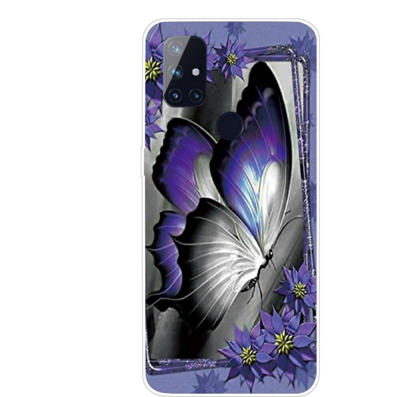 Hoesje voor OnePlus Nord N10 Koninklijke Vlinder