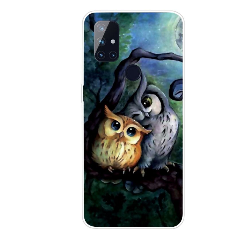 Hoesje voor OnePlus Nord N10 Uil Schilderij