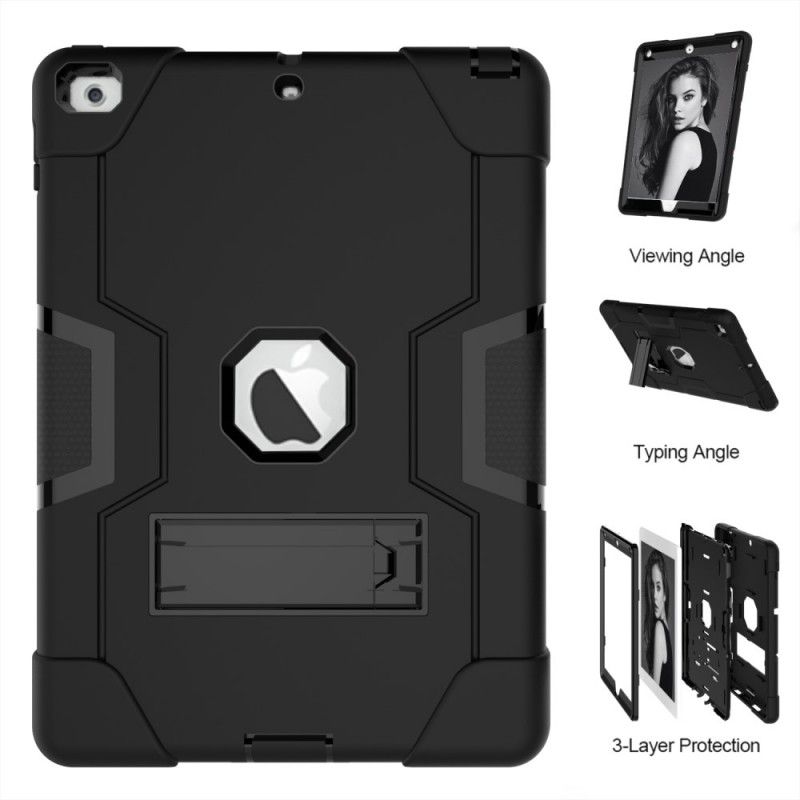 Case Hoesje iPad (9.7") Grijs Zwart Telefoonhoesje Ultra Premium Resistent