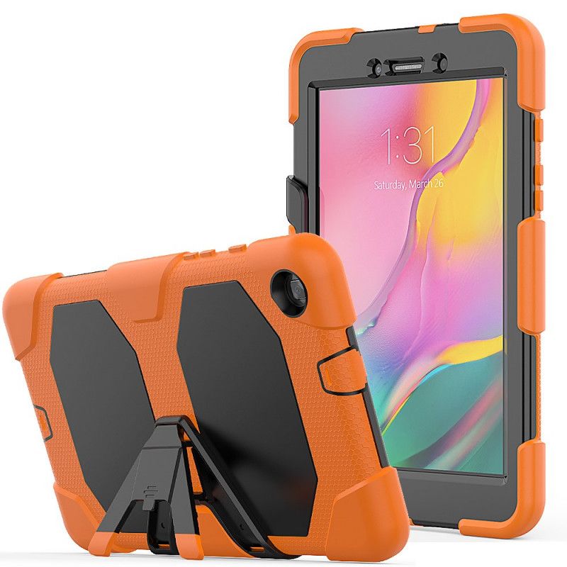 Case Hoesje Samsung Galaxy Tab A 8" (2019) Rood Zwart Telefoonhoesje Slagvast