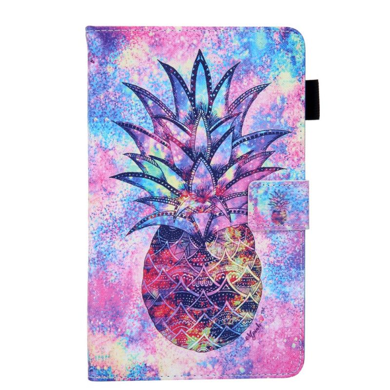 Cover Folio-hoesje Samsung Galaxy Tab A 8" (2019) Telefoonhoesje Veelkleurige Ananas