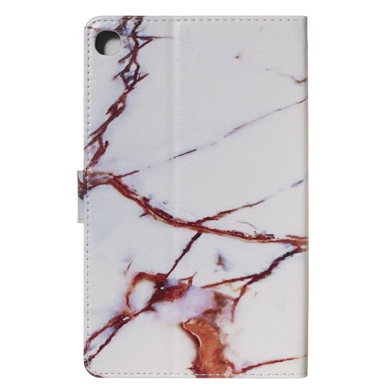 Cover Folio-hoesje Samsung Galaxy Tab A 8" (2019) Telefoonhoesje Wit Marmer