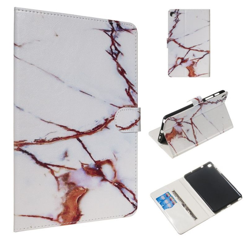 Cover Folio-hoesje Samsung Galaxy Tab A 8" (2019) Telefoonhoesje Wit Marmer