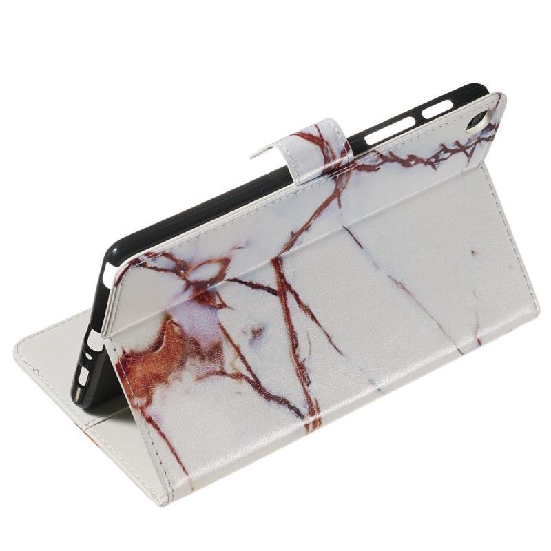 Cover Folio-hoesje Samsung Galaxy Tab A 8" (2019) Telefoonhoesje Wit Marmer