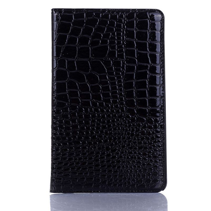 Cover Samsung Galaxy Tab A 8" (2019) Rood Zwart Krokodillenhuid