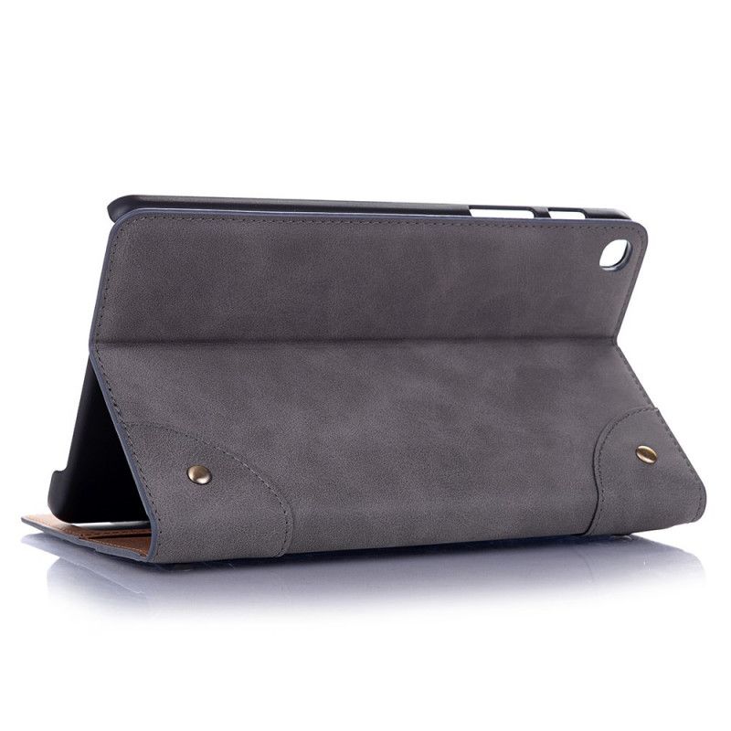 Cover voor Samsung Galaxy Tab A 8" (2019) Grijs Zwart Retro-Stijl