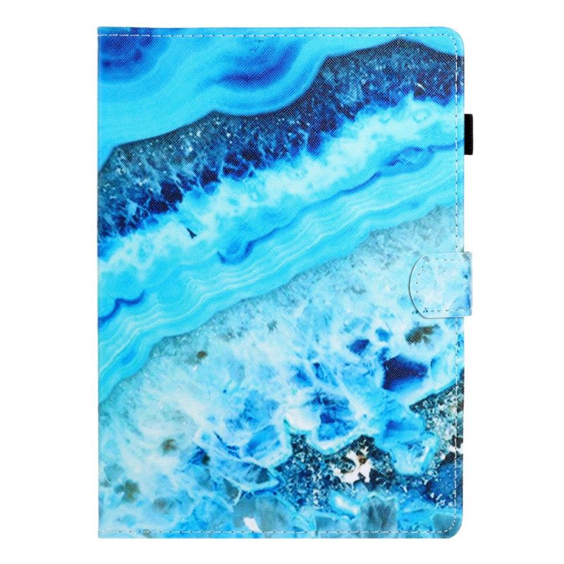 Flip Case Leren Samsung Galaxy Tab A 8" (2019) Blauwe Steen