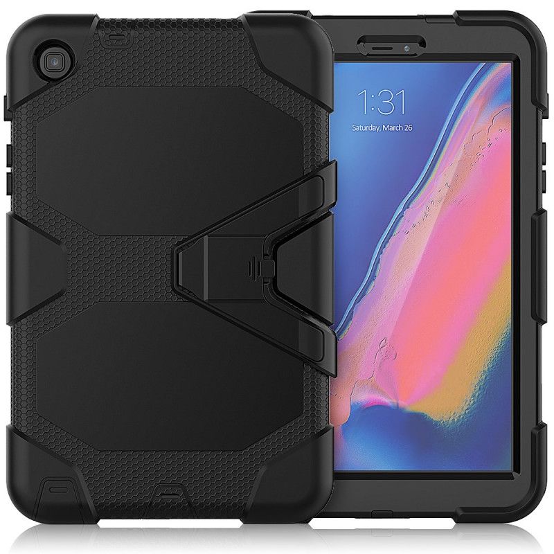 Hoesje voor Samsung Galaxy Tab A 8" (2019) Rood Zwart Robuuste Siliconen
