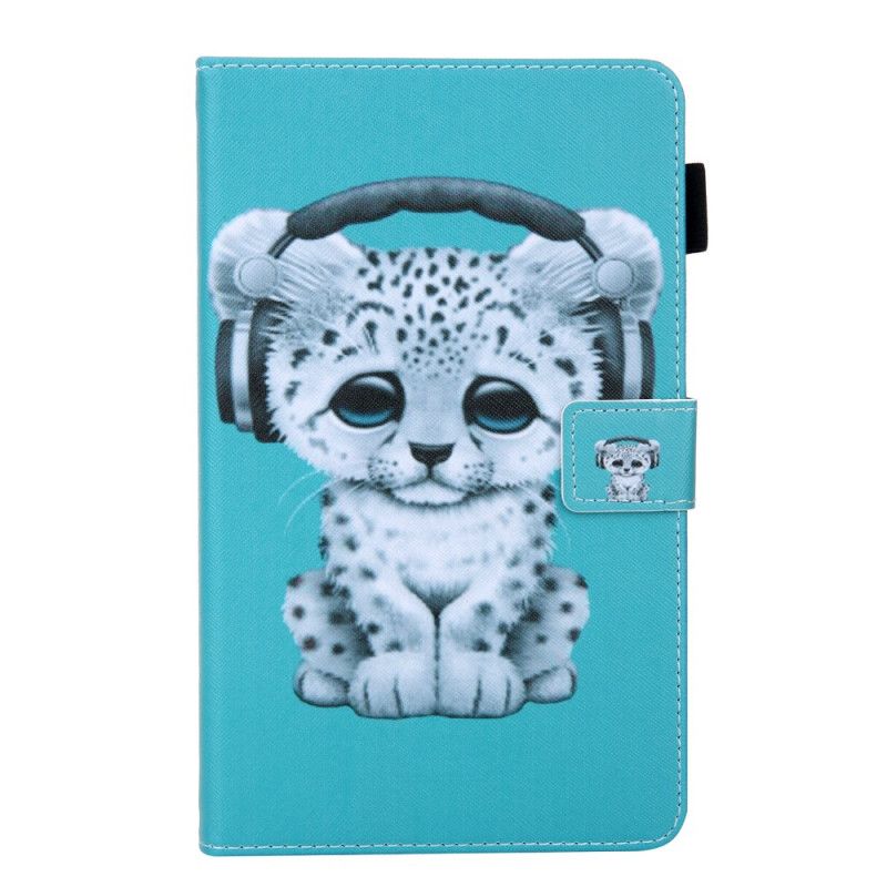 Leren Hoesje Samsung Galaxy Tab A 8" (2019) Baby Luipaard