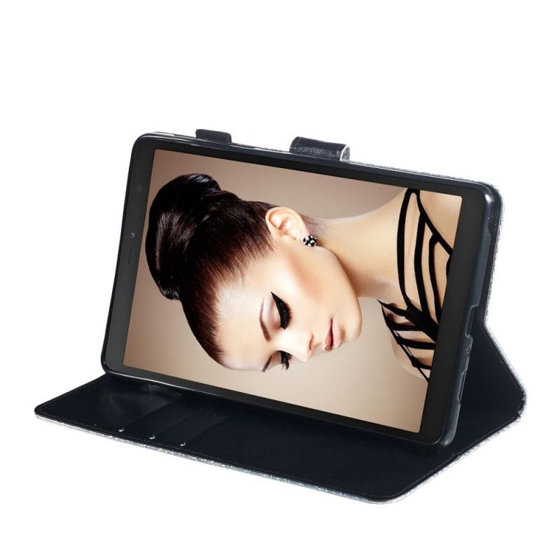 Leren Hoesje Samsung Galaxy Tab A 8" (2019) Glitter Panda