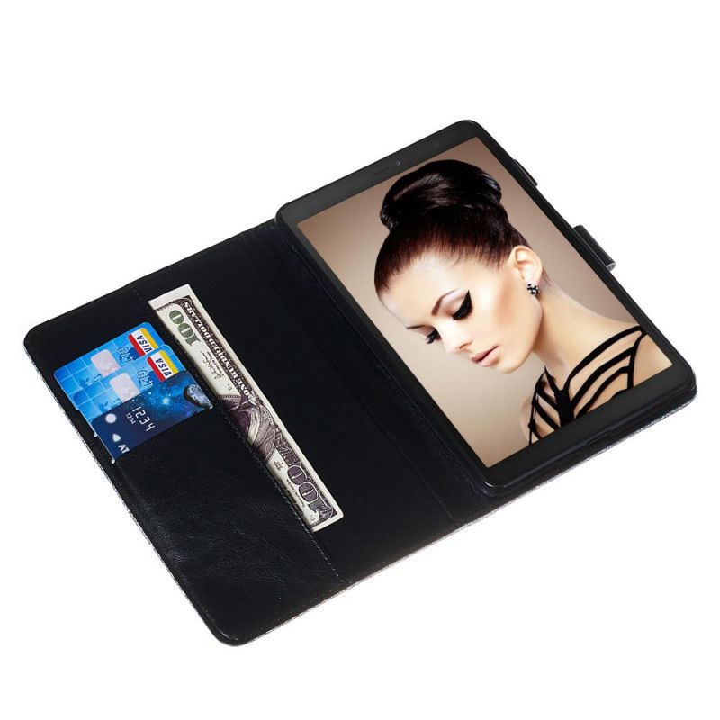 Leren Hoesje Samsung Galaxy Tab A 8" (2019) Glitter Panda