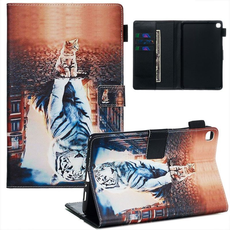 Leren Hoesje Samsung Galaxy Tab A 8" (2019) Kitten Reflectie