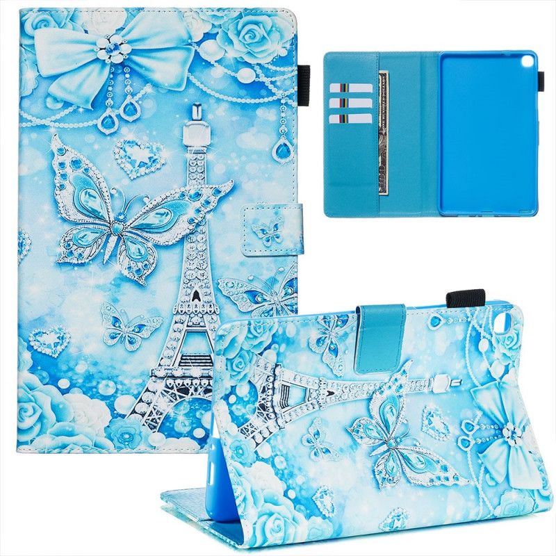Leren Hoesje voor Samsung Galaxy Tab A 8" (2019) Diamanten In Parijs