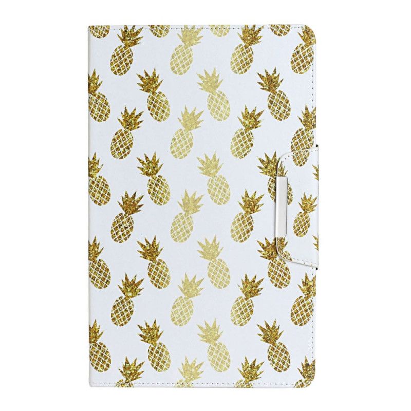 Leren Hoesje voor Samsung Galaxy Tab A 8" (2019) Gouden Ananas