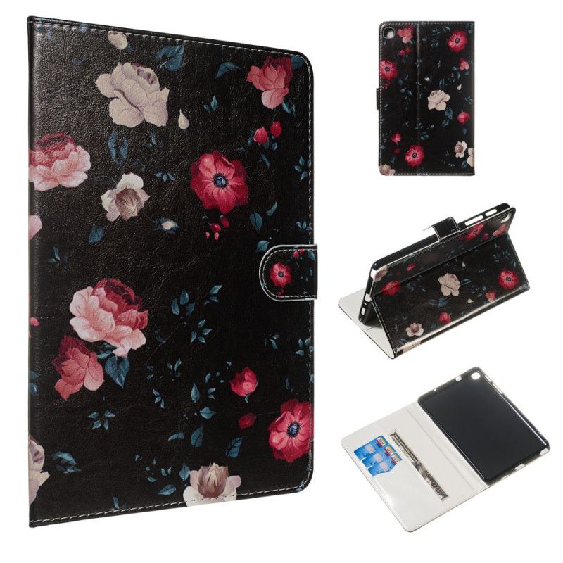 Leren Hoesje voor Samsung Galaxy Tab A 8" (2019) Rozen