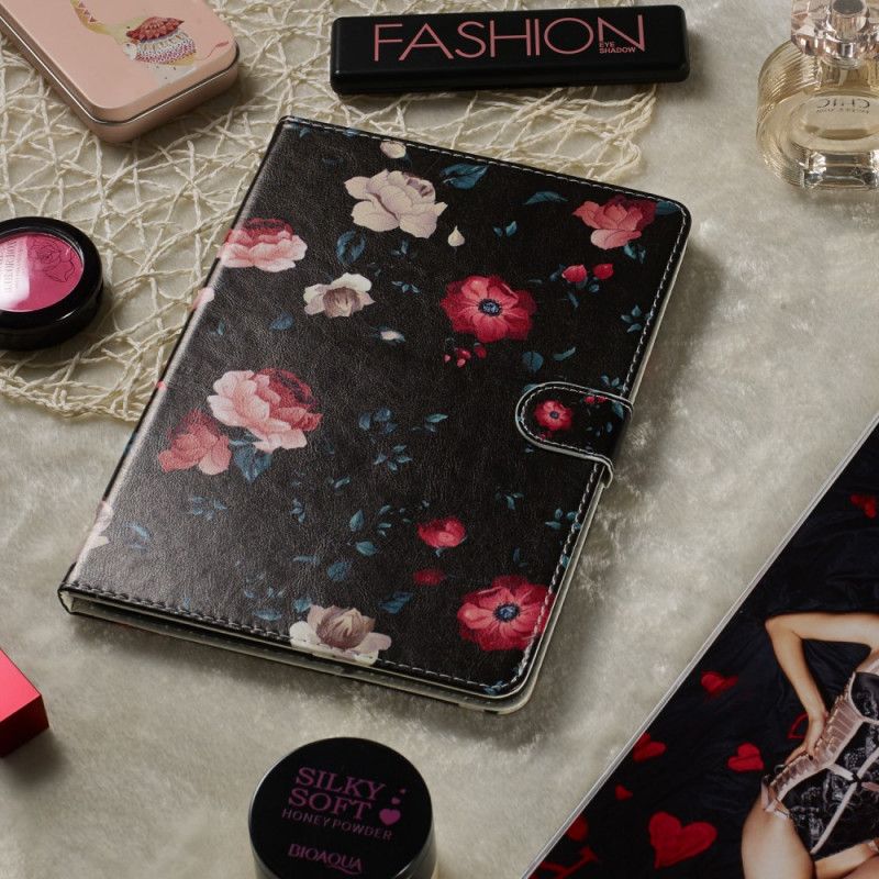 Leren Hoesje voor Samsung Galaxy Tab A 8" (2019) Rozen