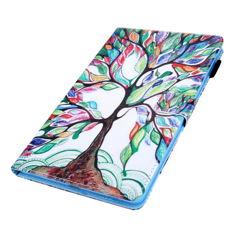 Leren Hoesje voor Samsung Galaxy Tab A 8" (2019) Veelkleurige Boom