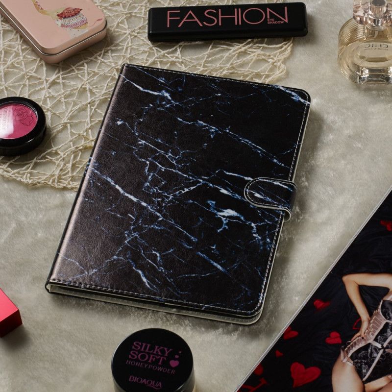 Leren Hoesje voor Samsung Galaxy Tab A 8" (2019) Zwart Marmer